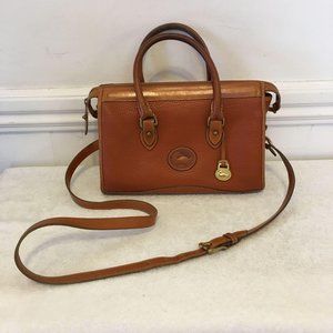 VINTAGE Dooney & Bourke British Tan Satchel Bag